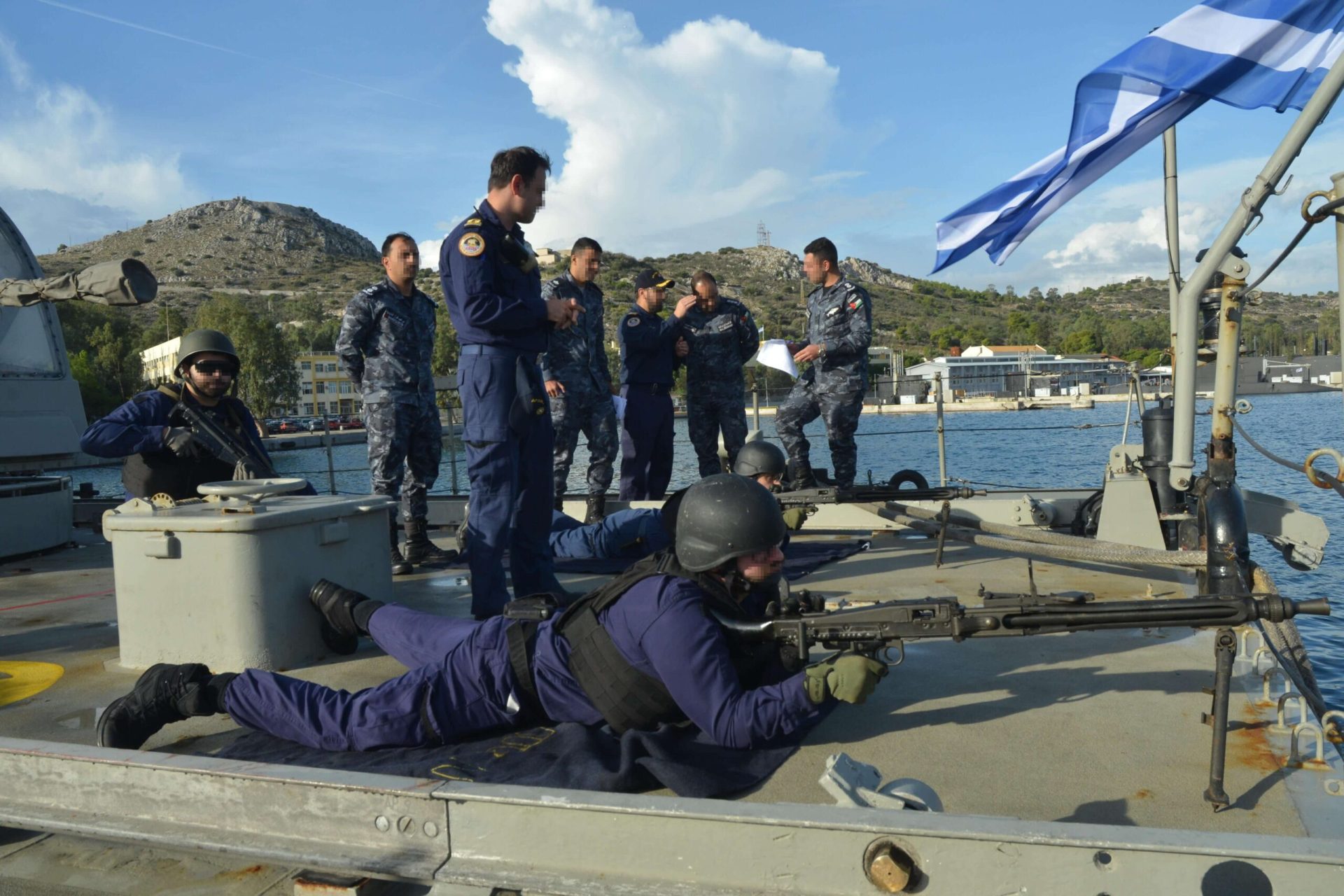 Φωτό Ιορδανοί αξιωματικοί εκπαιδεύονται από το Πολεμικό Ναυτικό